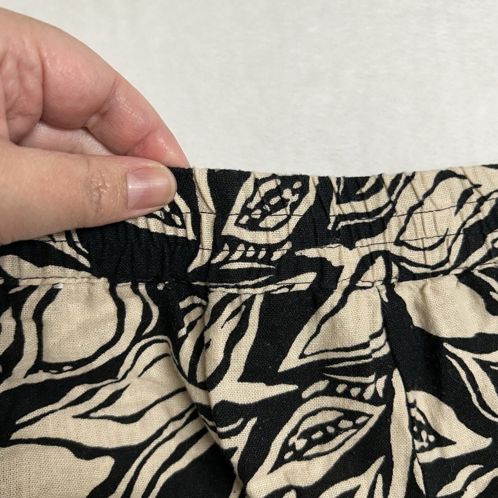 JULES & LEOPOLD Women's XL Black Tan Pull-On Stretch Wide Leg Cropped‎ Pants NEW - Picture 5 of 8